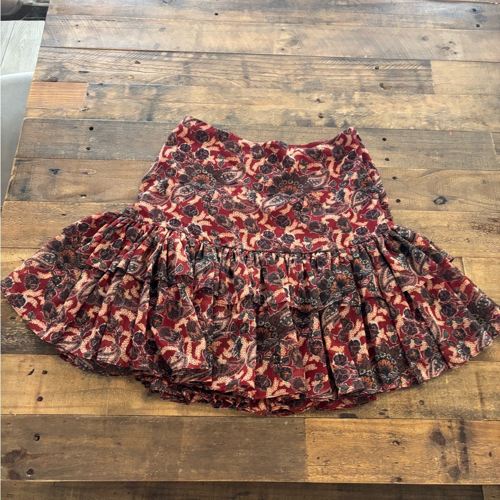 Floral Ruffle Skirt